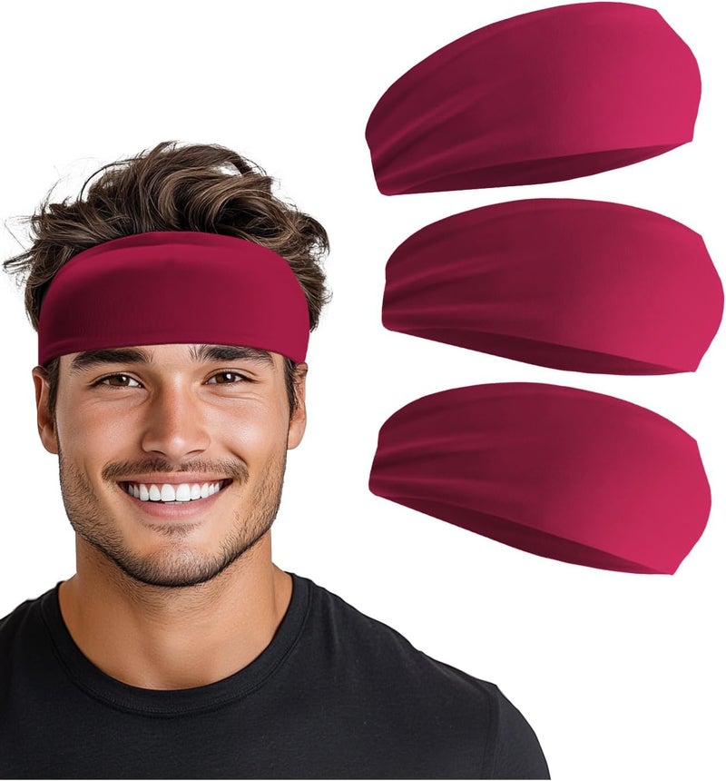 Supeniu Headband for Men & Women, Sweat Wicking Sports Sweatband Headbands, Workout Running Training Yoga Basketball Hairband - Image 1
